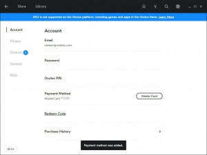 How to create a free virtual credit card for the Oculus Store
