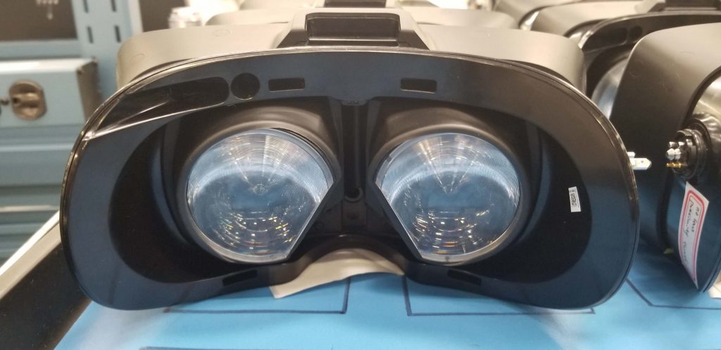 Valve Index VR headset features large lenses, hinting at a wider field of view