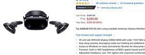 Oculus Rift S inside out tracking + HTC Vive Pro resolution for $299