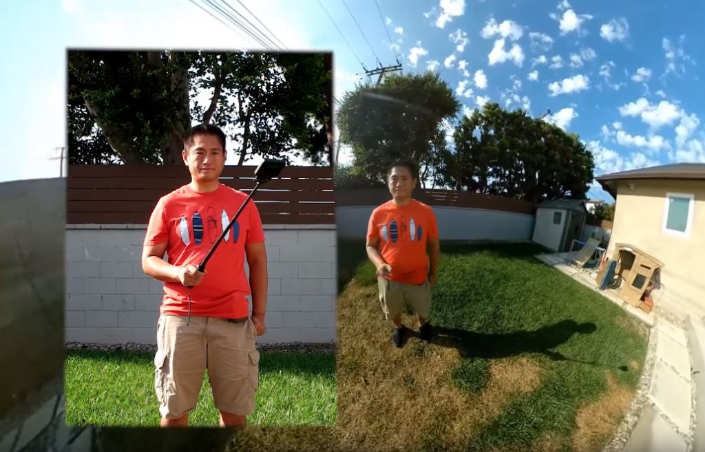 How to make a 360 camera and selfie stick invisible