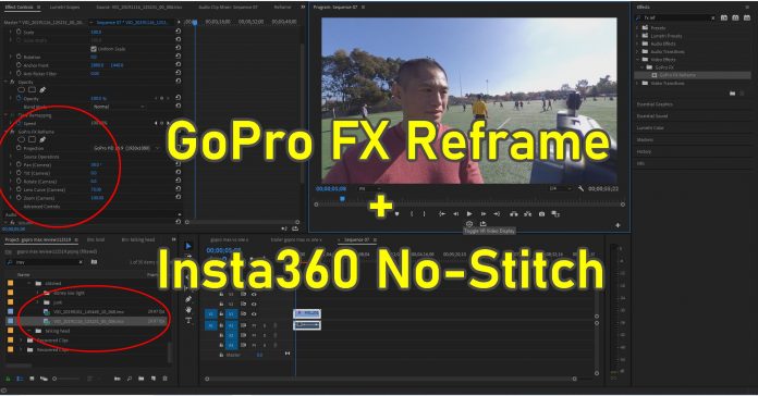 GoPro FX Reframe updated: now compatible with Insta360 No-Stitch Plugin