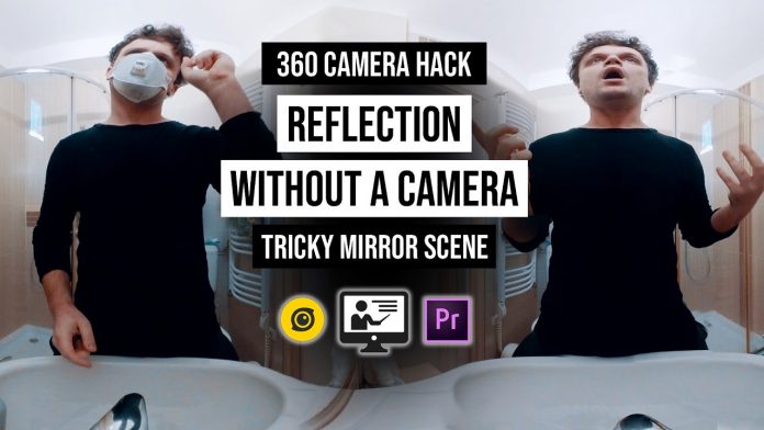 360 camera without reflection in the mirror