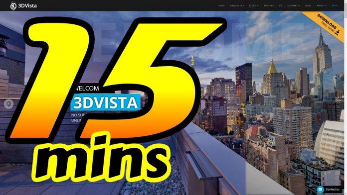 3DVista Beginner Tutorial: 15 minutes to create a Matterport-style virtual tour