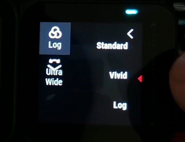 How to switch from Vivid mode to Standard or Log mode
