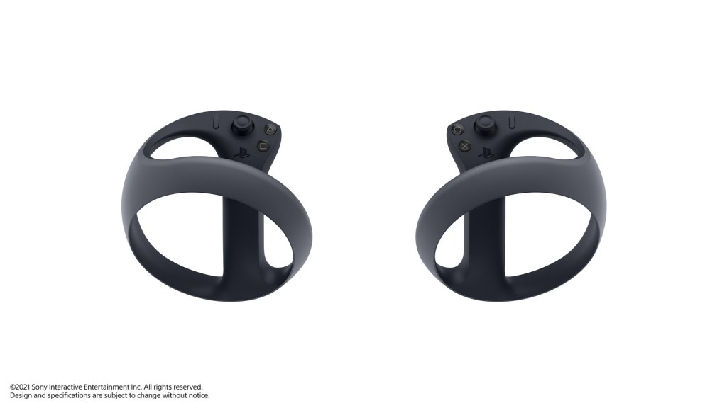 The ring around the controllers will have invisible LED lights that will enable the headset to track the controllers' positions