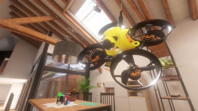 Liftoff: Micro Drones is an FPV simulator for indoor cinewhooping and racing