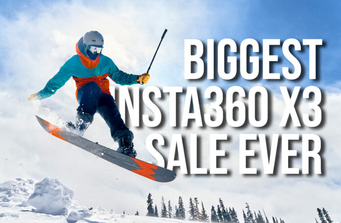 BIGGEST Insta360 X3 discount ever! 10% off + FREE 128GB Micro SD + Free selfie stick